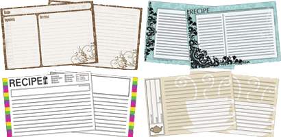 Recipe Card Designs