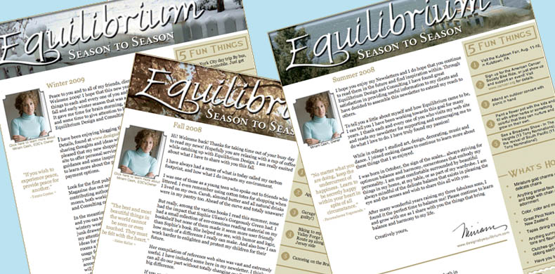 Equilibrium eNewsletters